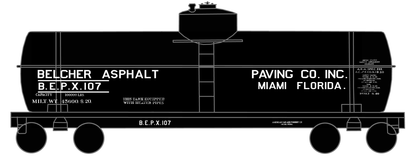 Belcher Asphalt Tank Car White Miami Florida