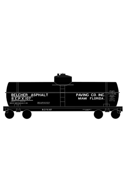 Belcher Asphalt Tank Car White Miami Florida