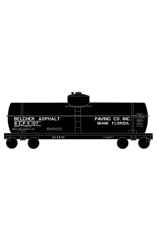 Belcher Asphalt Tank Car White Miami Florida