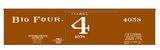 CCC&StL Big Four 36 Ft Wood Boxcar White 4 On the Door