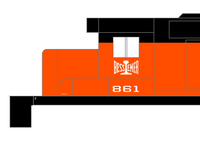 Bessemer and Lake Erie Diesel Locomotive White