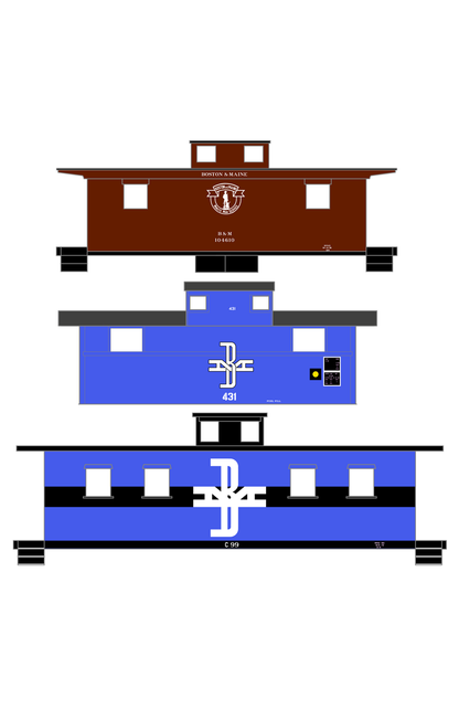 Boston and Maine Caboose White
