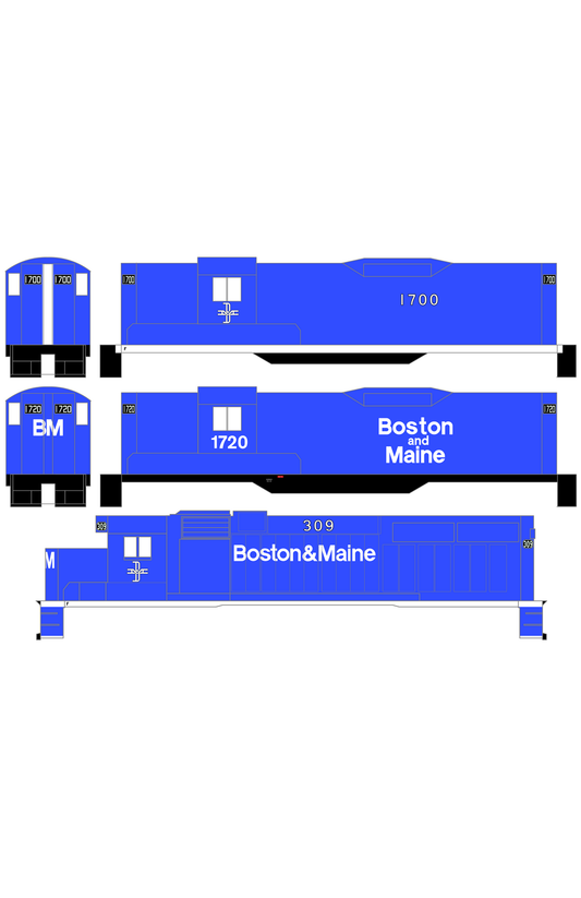 Boston and Maine Diesel Locomotive White 1960-1983