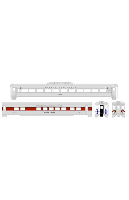 Boston and Maine Streamlined Passenger Car / RDC Black