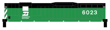 Burlington Northern Diesel Locomotive White