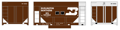 Burlington Northern Ore Jenny Car White