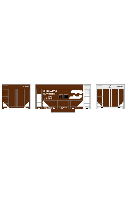 Burlington Northern Ore Jenny Car White