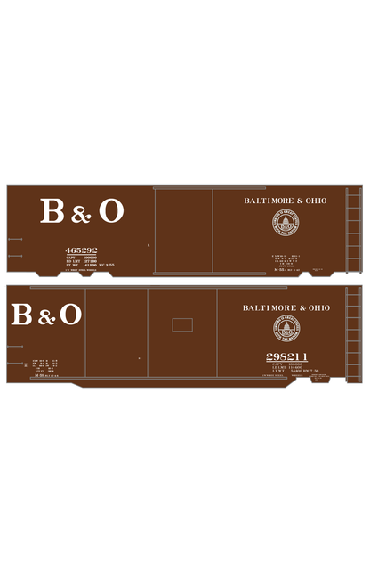 Baltimore and Ohio 40 Ft Boxcar White Big B&O