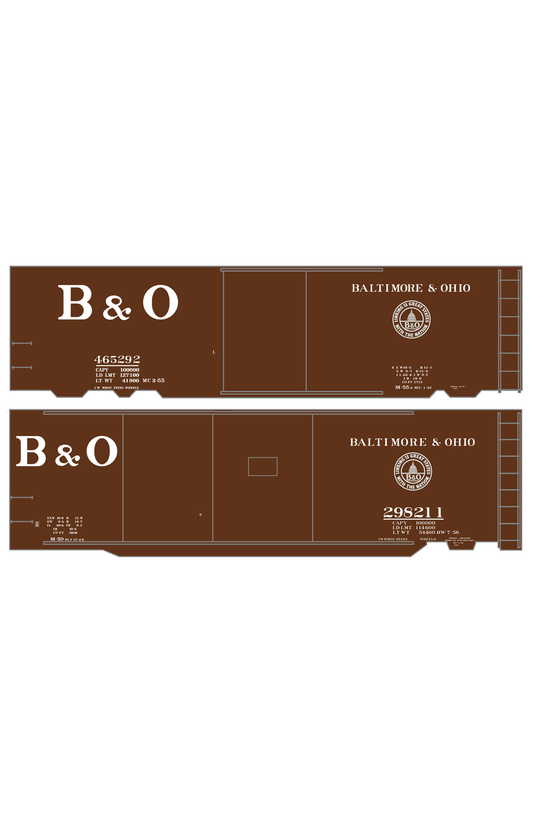 Baltimore and Ohio 40 Ft Boxcar White Big B&O