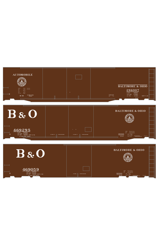 Baltimore and Ohio 50 Ft Boxcar White