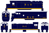 Baltimore and Ohio Diesel Locomotive Yellow Late B & O Scheme - Decal