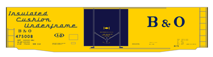 Baltimore and Ohio Insulated Boxcar Dark Blue Futura Lettering