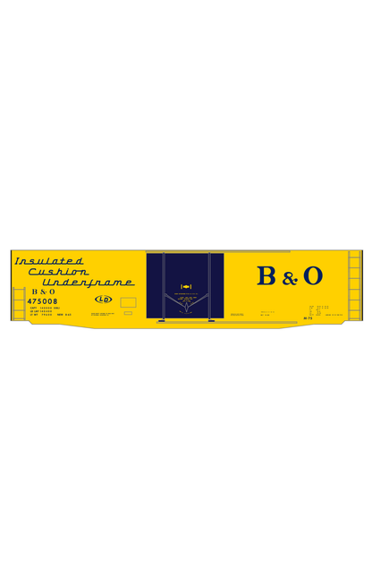 Baltimore and Ohio Insulated Boxcar Dark Blue Futura Lettering