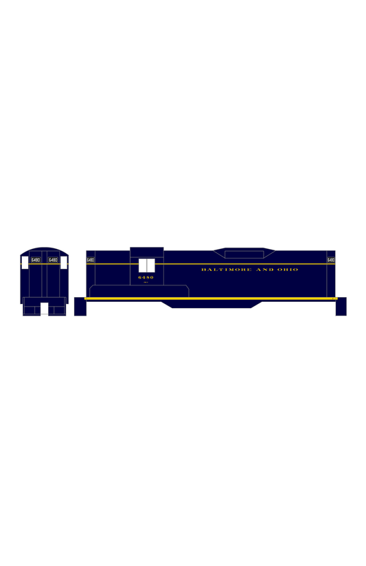 Baltimore and Ohio Diesel Locomotive Yellow Early Freight Scheme