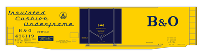 Baltimore and Ohio Insulated Boxcar Dark Blue Roman Lettering