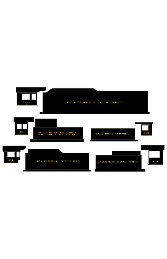 Baltimore & Ohio B&O B&OCT Steam Locomotive Bronze Gold