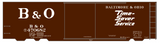 Baltimore and Ohio 40 Ft Boxcar White Time Saver Service
