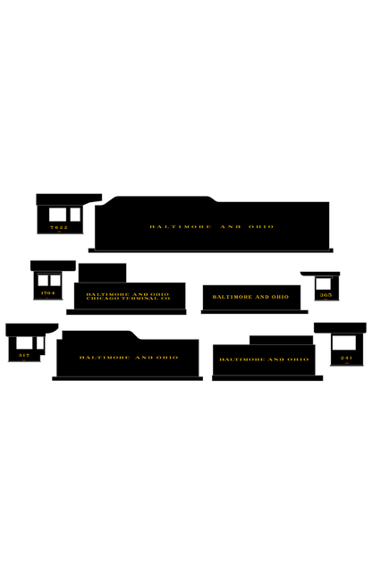 Baltimore & Ohio B&O B&OCT Steam Locomotive Dulux Gold