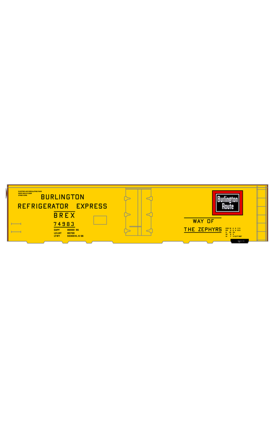 Burlington Refrigerator Express Steel Ice Reefer Black BREX