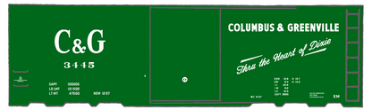 Columbus and Greenville 40 Ft Boxcar White