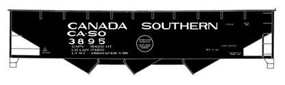 Canada Southern Offset Triple Hopper White