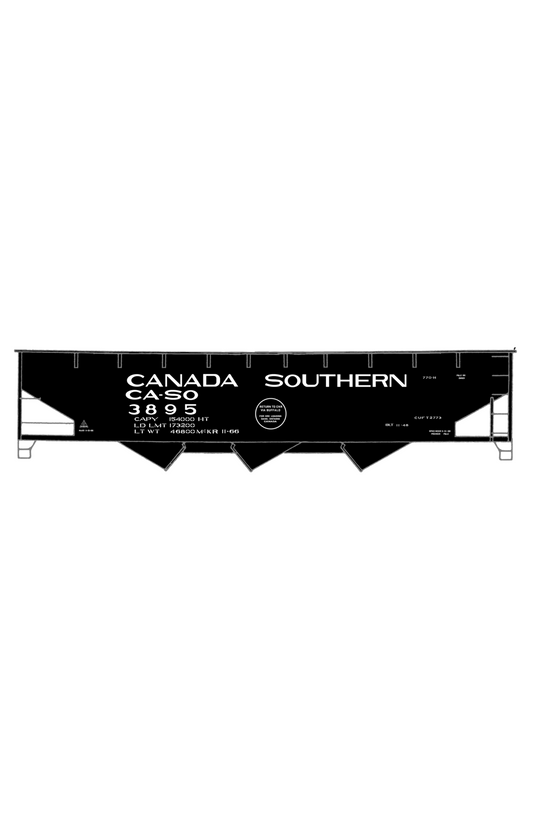 Canada Southern Offset Triple Hopper White