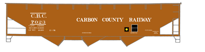 Carbon County Railway Three Bay Hopper White Utah