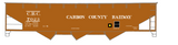 Carbon County Railway Three Bay Hopper White Utah