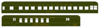 Burlington CB&Q Heavyweight Passenger Car Bronze Gold Roman Lettering