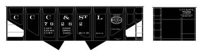 CCC&StL Big Four Twin Hopper White NYC 1930s Repaint