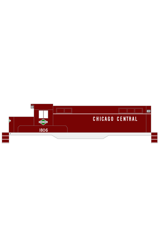 Chicago Central and Pacific Diesel Locomotive White