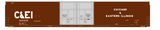 Chicago and Eastern Illinois 86 Ft Auto Parts Boxcar White