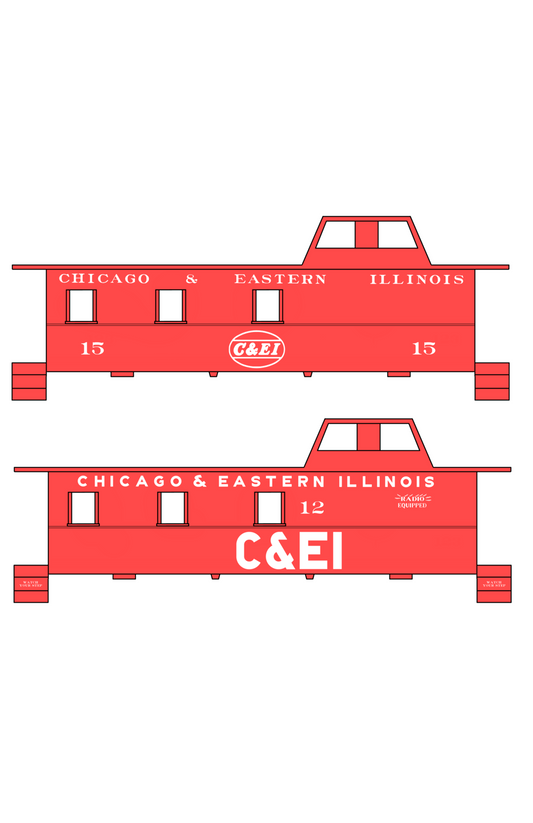 Chicago and Eastern Illinois C&EI Caboose White