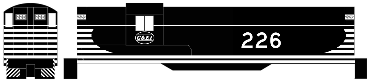 Chicago and Eastern Illinois C&EI Hood Diesel White