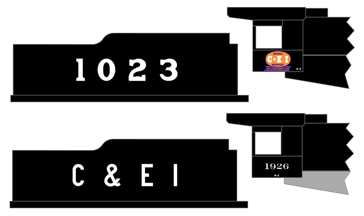 Chicago and Eastern Illinois Steam Locomotive White
