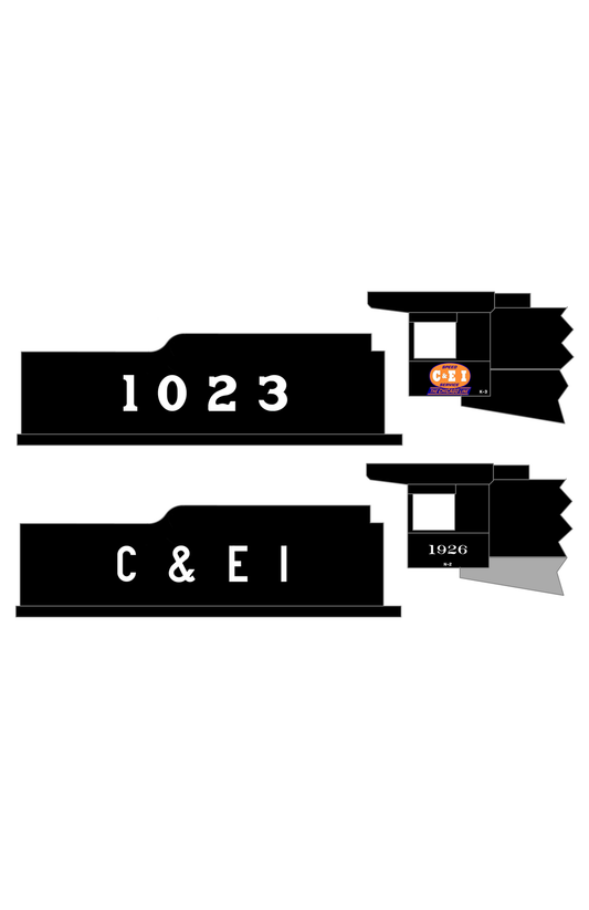 Chicago and Eastern Illinois Steam Locomotive White