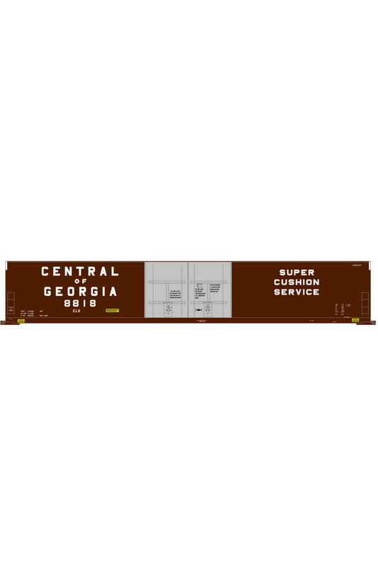 Central Of Georgia 86 Ft Auto Parts Boxcar White