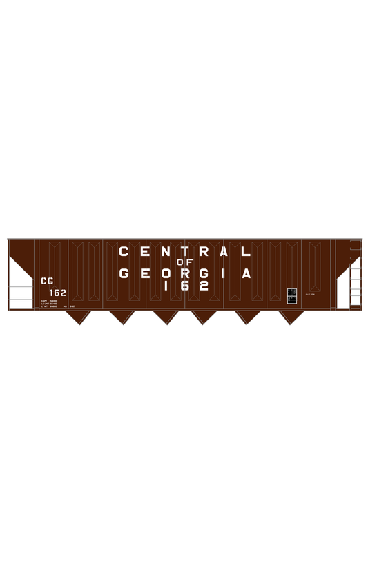Central Of Georgia Wood Chip Hopper White Southern Block Letter