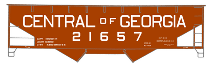 Central Of Georgia Offset Twin Hopper White Big Lettering