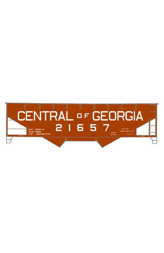 Central Of Georgia Offset Twin Hopper White Big Lettering