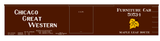 Chicago Great Western 50 Ft Furniture Boxcar White and Yellow Leaf Herald - Decal