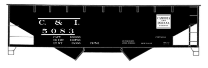 Cambria and Indiana Offset Twin Hopper White