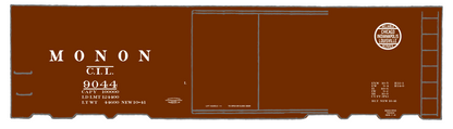 Monon (CIL) 40 Ft Steam Era Boxcar White Early Round Herald
