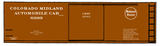Colorado Midland 40 Ft Auto Boxcar White