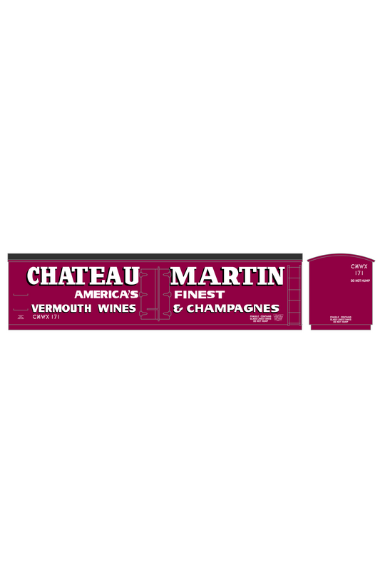 Chateau Martin Wines Insulated Milk Car Reefer White and Black