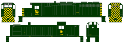 CNJ Jersey Central Lines Diesel Locomotive Yellow CRRofNJ Herald