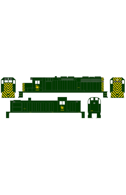 CNJ Jersey Central Lines Diesel Locomotive Yellow CRRofNJ Herald