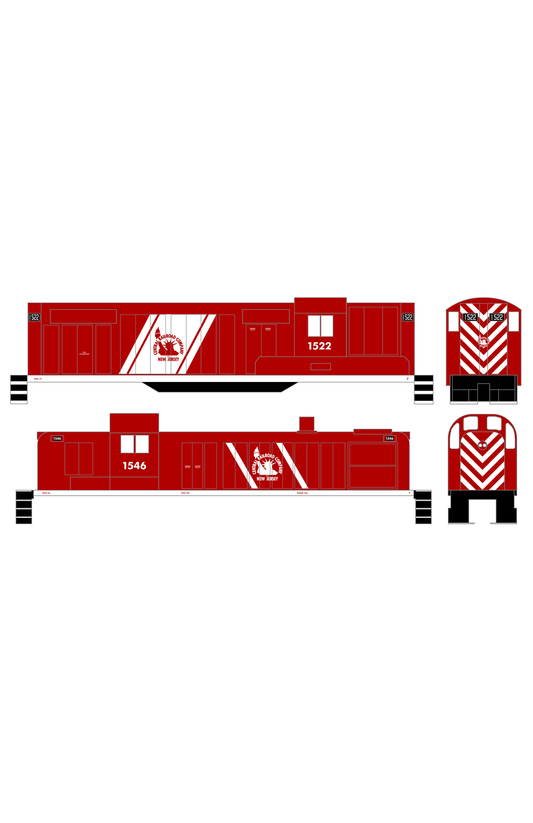 CNJ Jersey Central Lines Diesel Locomotive White Red Scheme