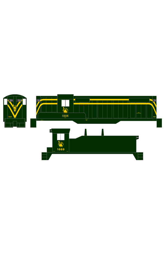 CNJ Jersey Central Lines EMD Diesel Locomotive Yellow