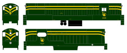 CNJ Jersey Central Lines FM Diesel Locomotive Yellow